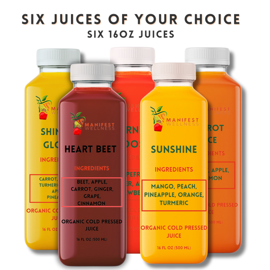 Six Juices of Your Choice